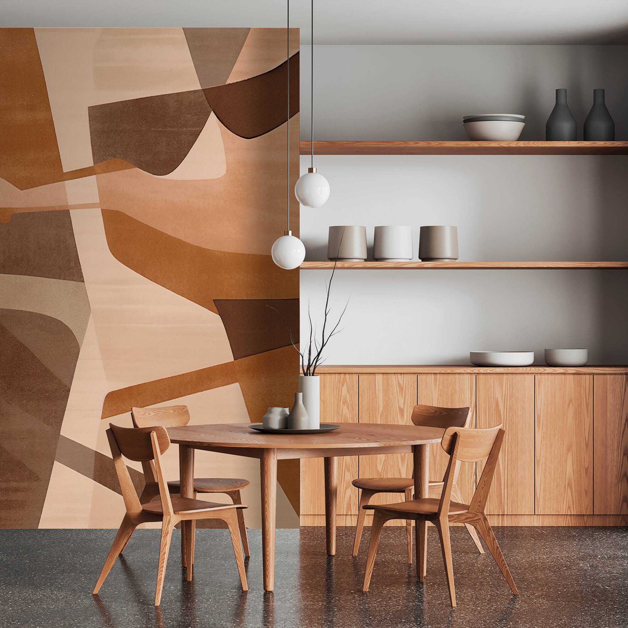 Designs Direct Canyon Strata Brown Wall Mural